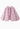 A pink children's cape-style top with dark brown polka dots and a bow tie neckline, shown against a plain white background.