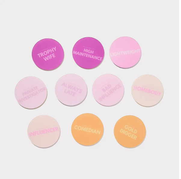 PARTY PERSONALITY COASTERS SET OF 10