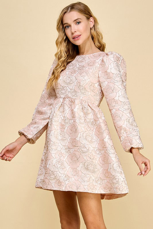 Macy's pink lace dress hotsell