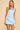 SQUARE NECKLINE DOME SHAPED BUTTONS TOP IN BABY BLUE