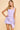 SQUARE NECKLINE DOME SHAPED BUTTON TOP IN LAVENDER