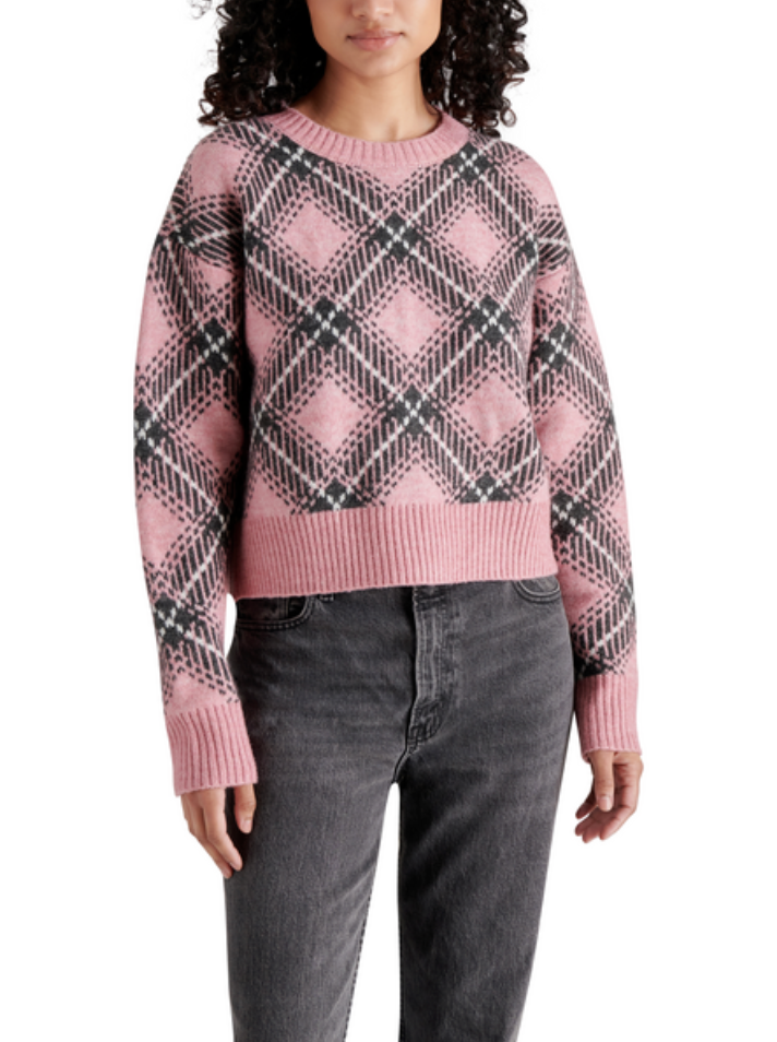 STEVE MADDEN BECKA SWEATER IN MAUVE