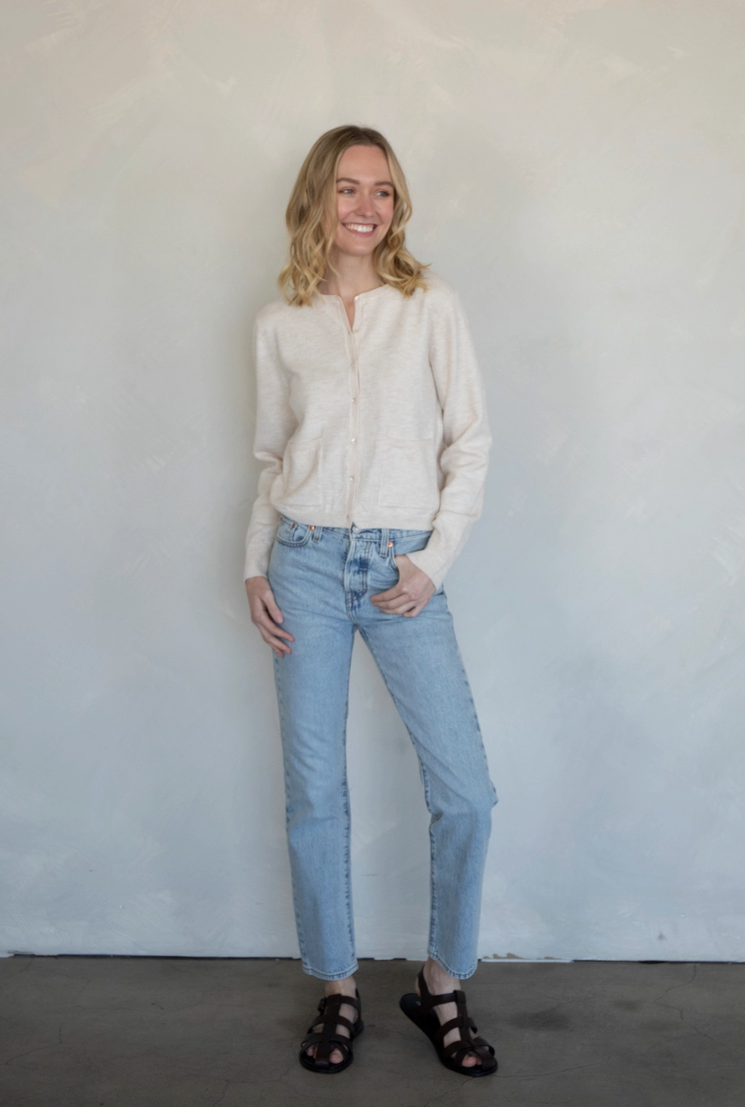 LYRA CARDIGAN IN CREAM