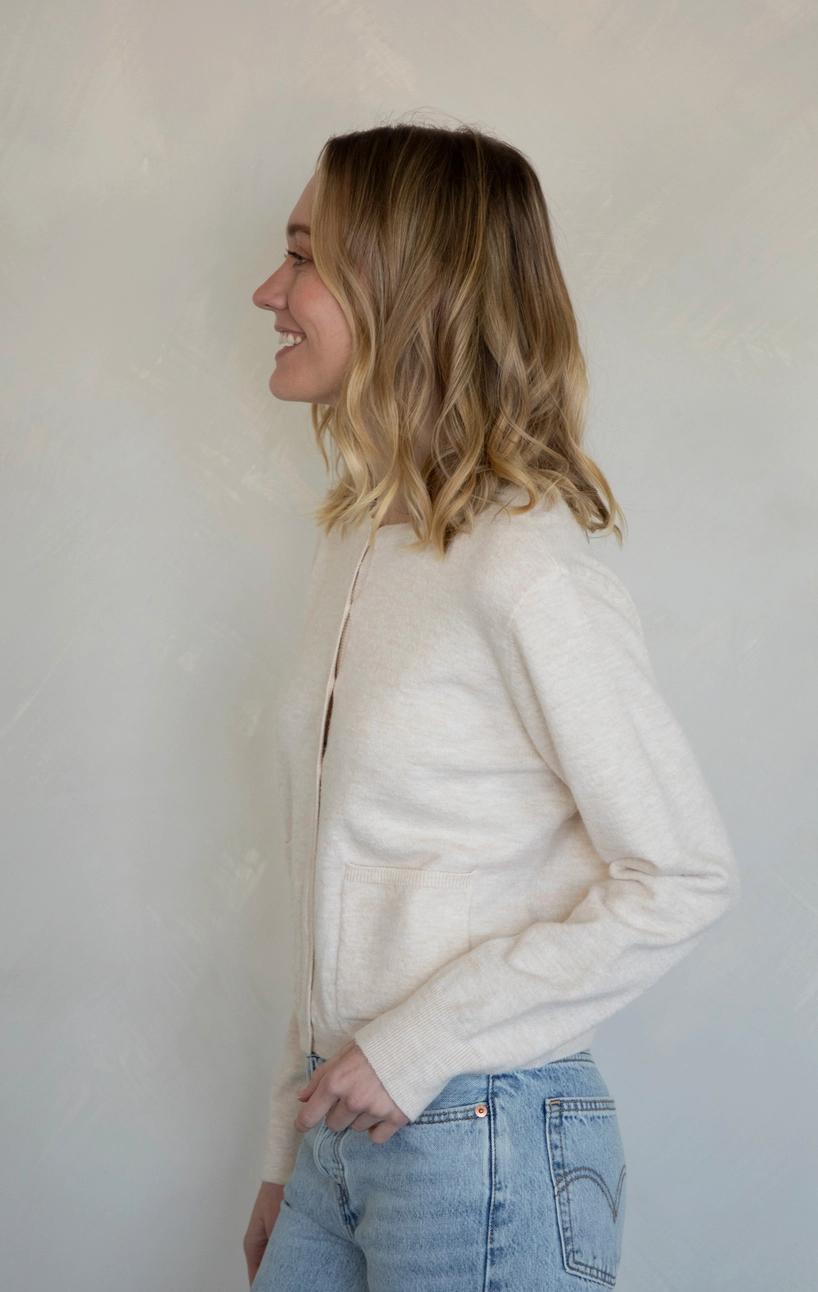 LYRA CARDIGAN IN CREAM