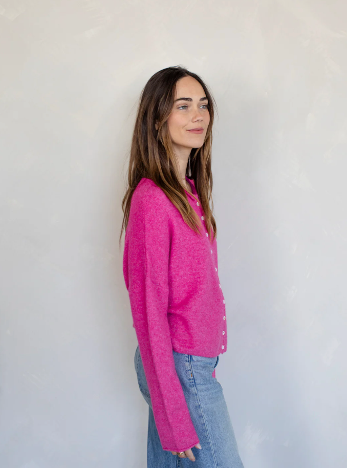 PIPER CARDIGAN IN FUCHSIA