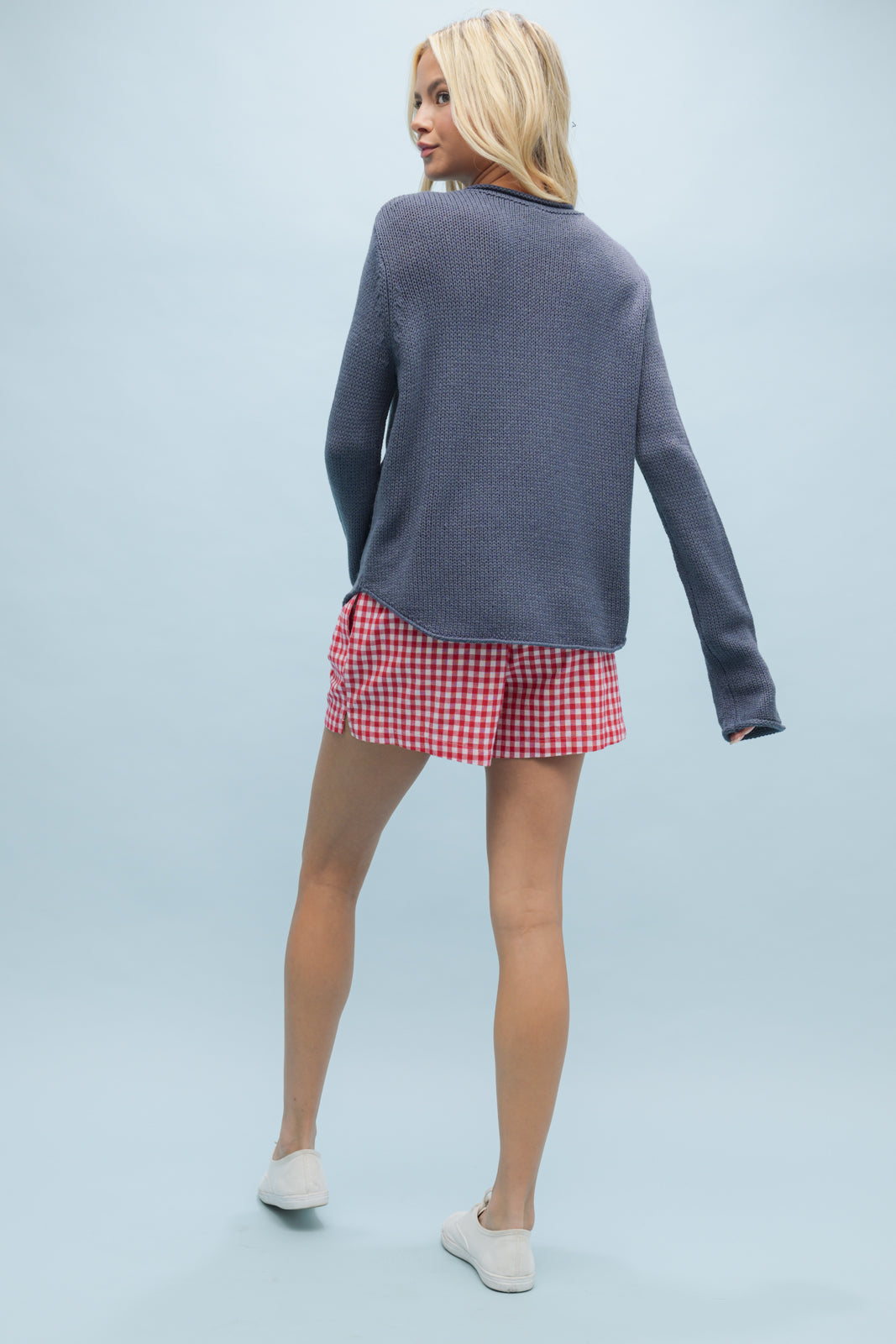 LYDIA LOBSTER SWEATER IN NAVY
