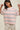 OVERSIZED STRIPED KNIT TOP IN BLUSH AND GREY