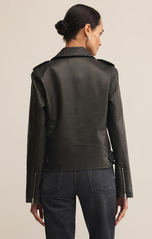 Z SUPPLY ALCHEMY MOTO JACKET IN BLACK