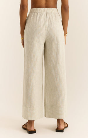 Z SUPPLY BROOKVALE CASITA STRIPE PANT IN SANDSTONE