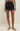 Z SUPPLY SMOCKED RIB SHORT IN BLACK SAND