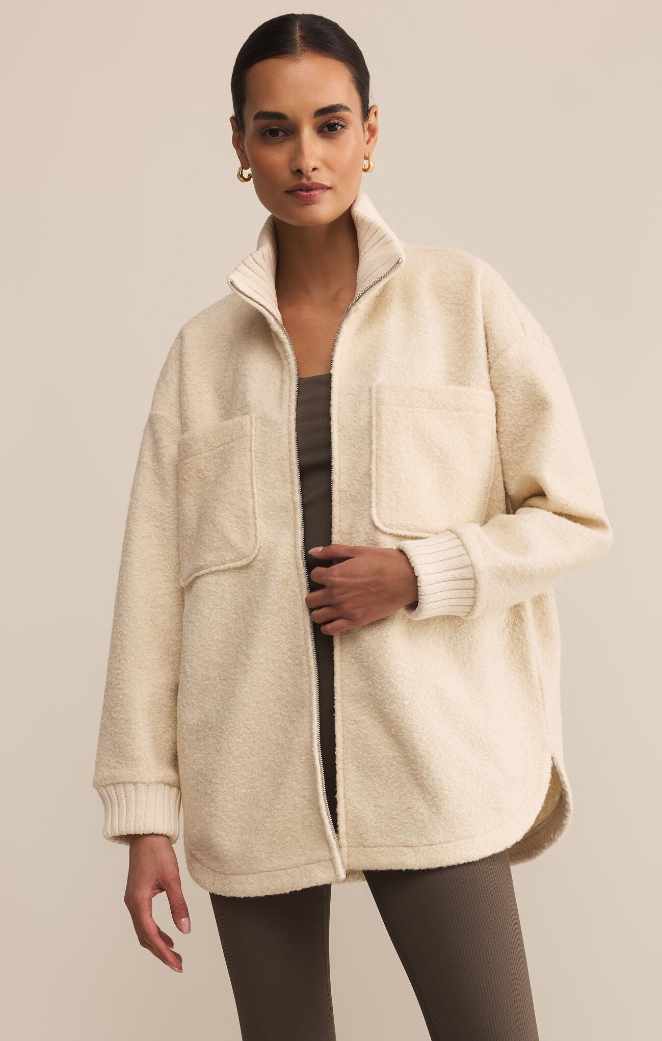 Z SUPPLY DOWNHILL JACKET IN CRYSTAL