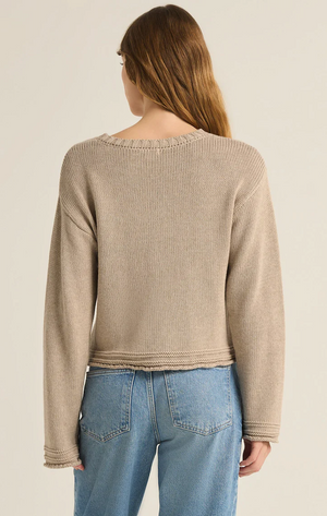 Z SUPPLY EMERSON SWEATER IN OATMEAL HEATHER