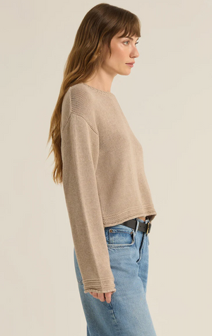 Z SUPPLY EMERSON SWEATER IN OATMEAL HEATHER