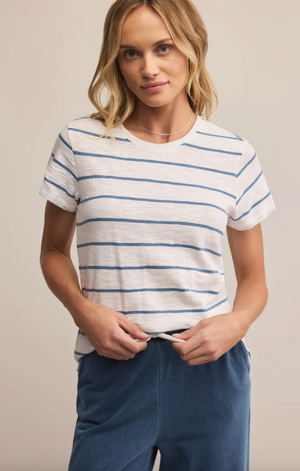 Z SUPPLY FOUNDATION STRIPED TEE IN BOAT HOUSE