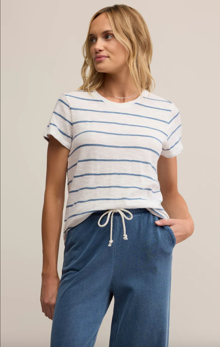 Z SUPPLY FOUNDATION STRIPED TEE IN BOAT HOUSE