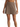 Brown skirt worn by a person on a white background