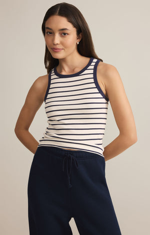 Z SUPPLY HADLEY STRIPED TANK IN SUPERNOVA