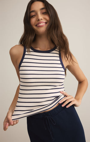 Z SUPPLY HADLEY STRIPED TANK IN SUPERNOVA