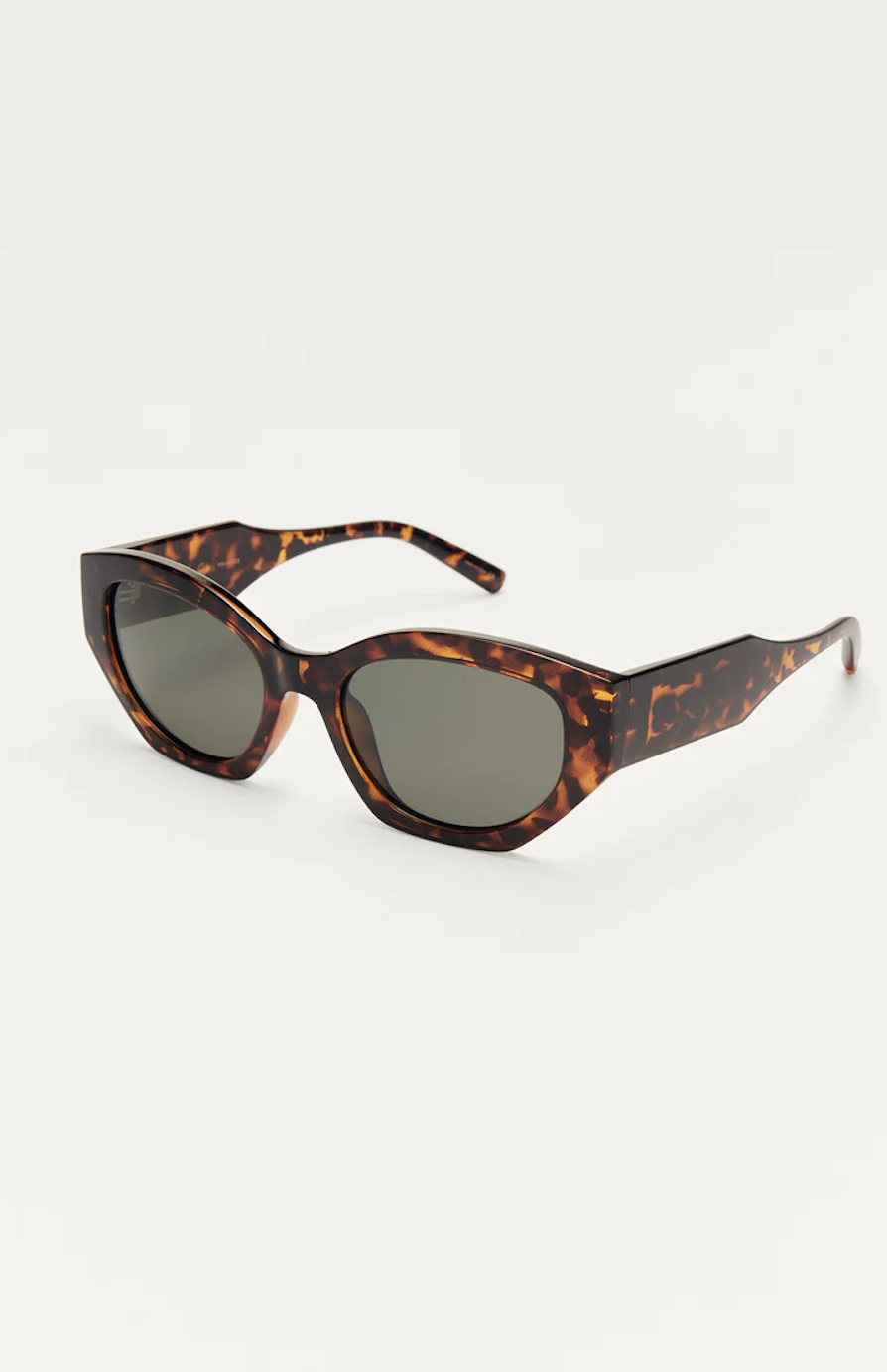 Z SUPPLY LOVE SICK SUNGLASSES IN BROWN TORTOISE AND GREY