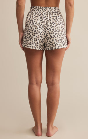 Z SUPPLY LUXE LEOPARD SHORT IN CHAMPAGNE