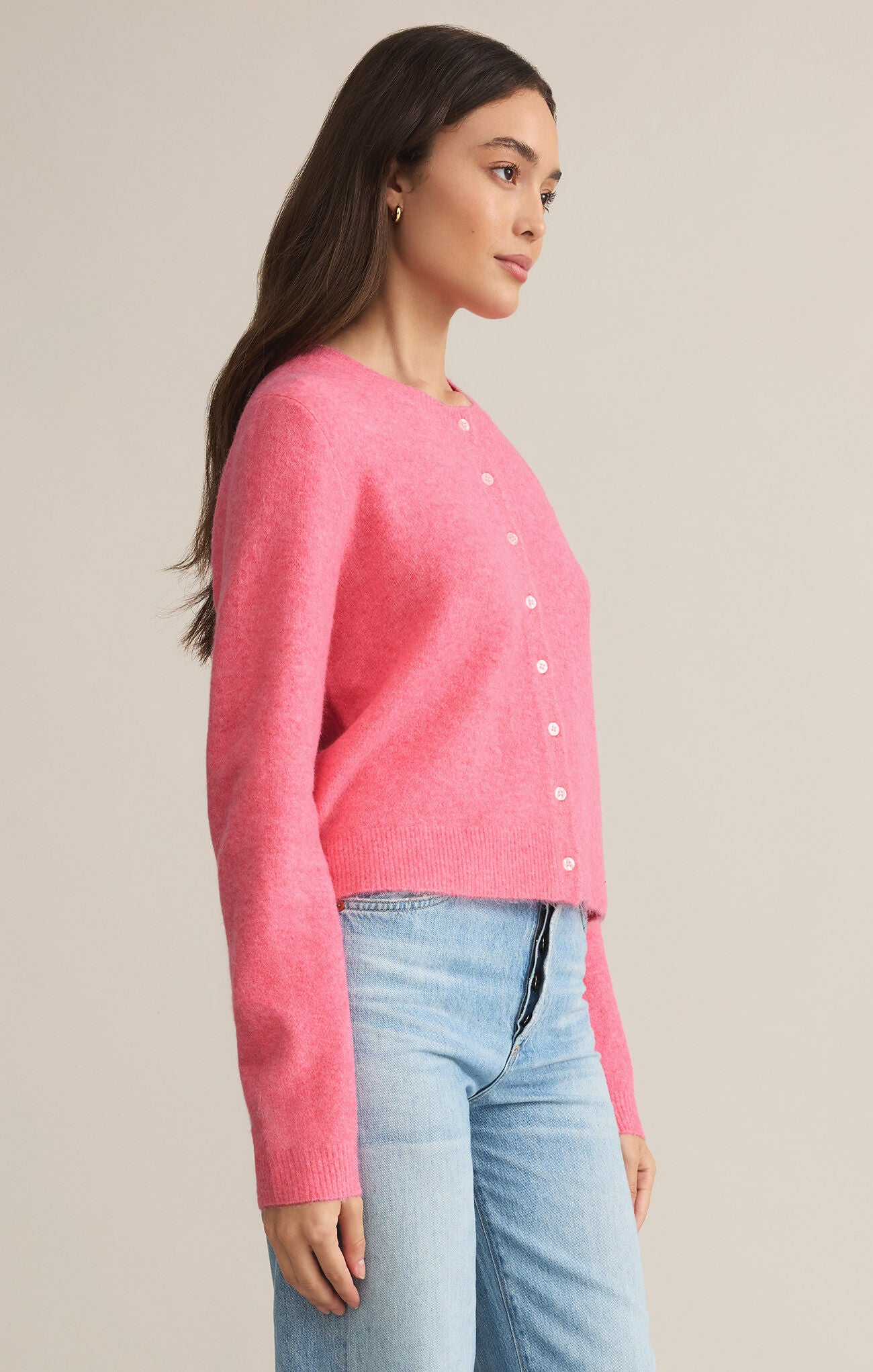 Z SUPPLY MEDINA CARDIGAN IN DISCO PINK