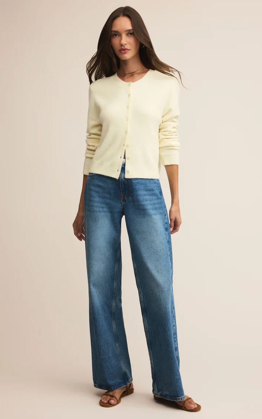 Z SUPPLY MEDINA COZY CARDIGAN MELLOW YELLOW