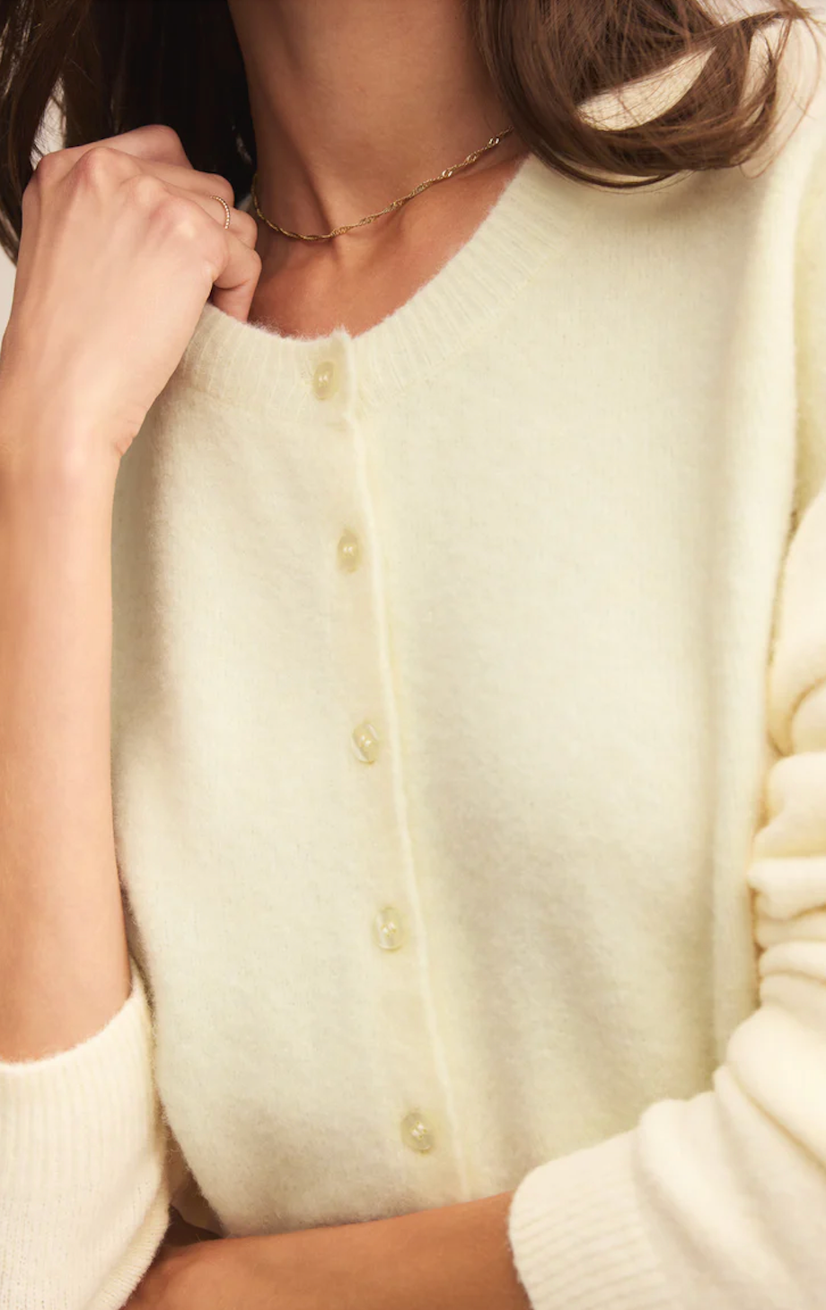 Z SUPPLY MEDINA COZY CARDIGAN MELLOW YELLOW