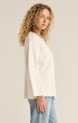 Z SUPPLY MODERN SWEATER IN SEA SALT