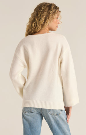 Z SUPPLY MODERN SWEATER IN SEA SALT