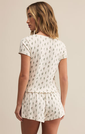 Z SUPPLY MONTANA FLORAL TOP IN CRYSTAL