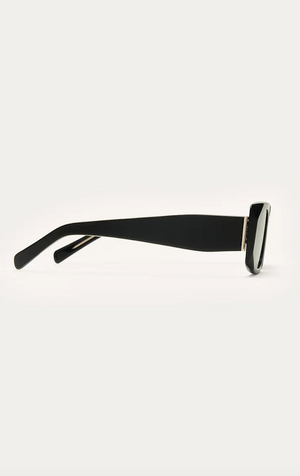 Z SUPPLY OFF DUTY SUNGLASSES IN POLISHED BLACK GRADIENT