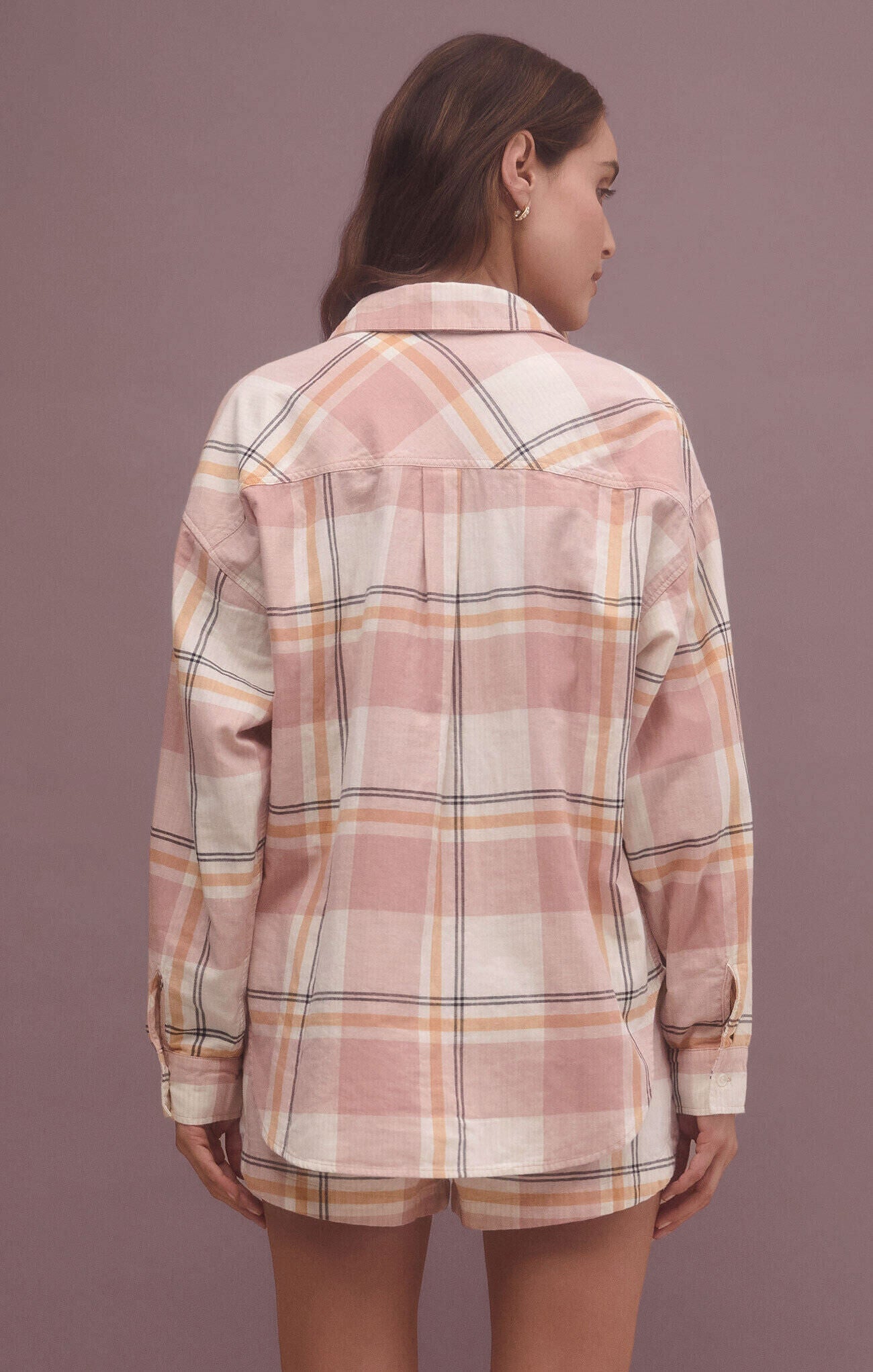 Z SUPPLY OUT WEST PLAID SHIRT IN NATURAL