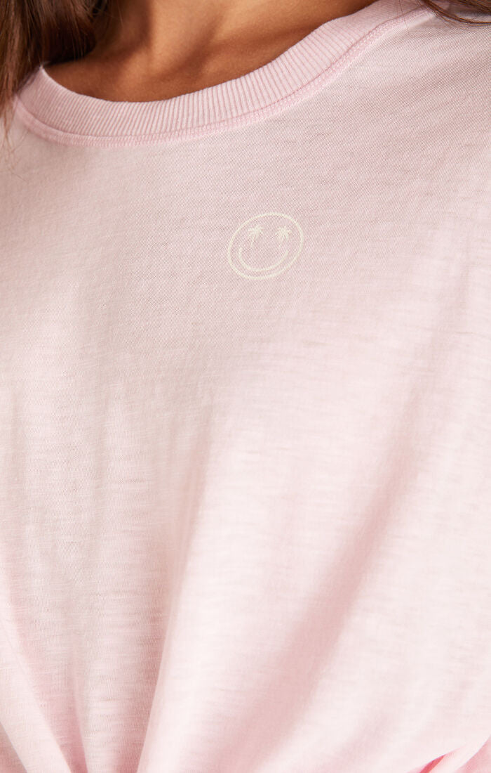 Z SUPPLY OVERSIZED SANDY TEE IN PINK ORCHID
