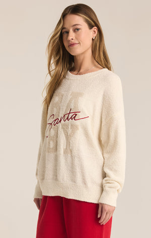 Z SUPPLY SANTA BABY COZY SWEATER SEA SALT