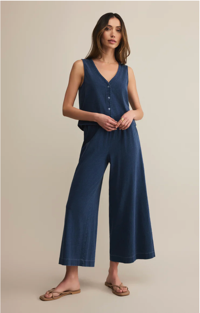 Z SUPPLY SCOUT JERSEY DENIM PANT IN INDIGO
