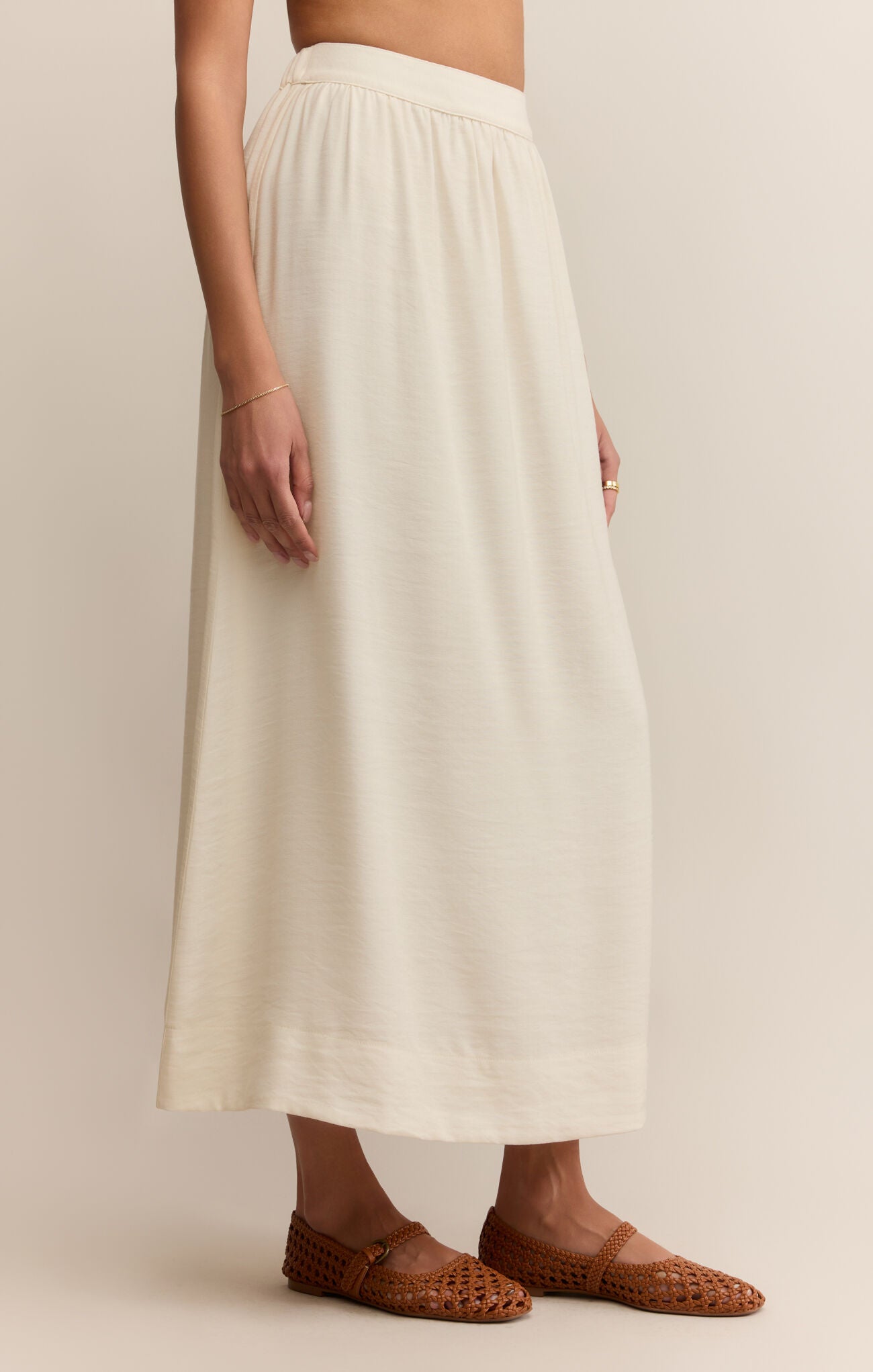 Z SUPPLY SERENDIPITY MAXI SKIRT IN SEA SALT