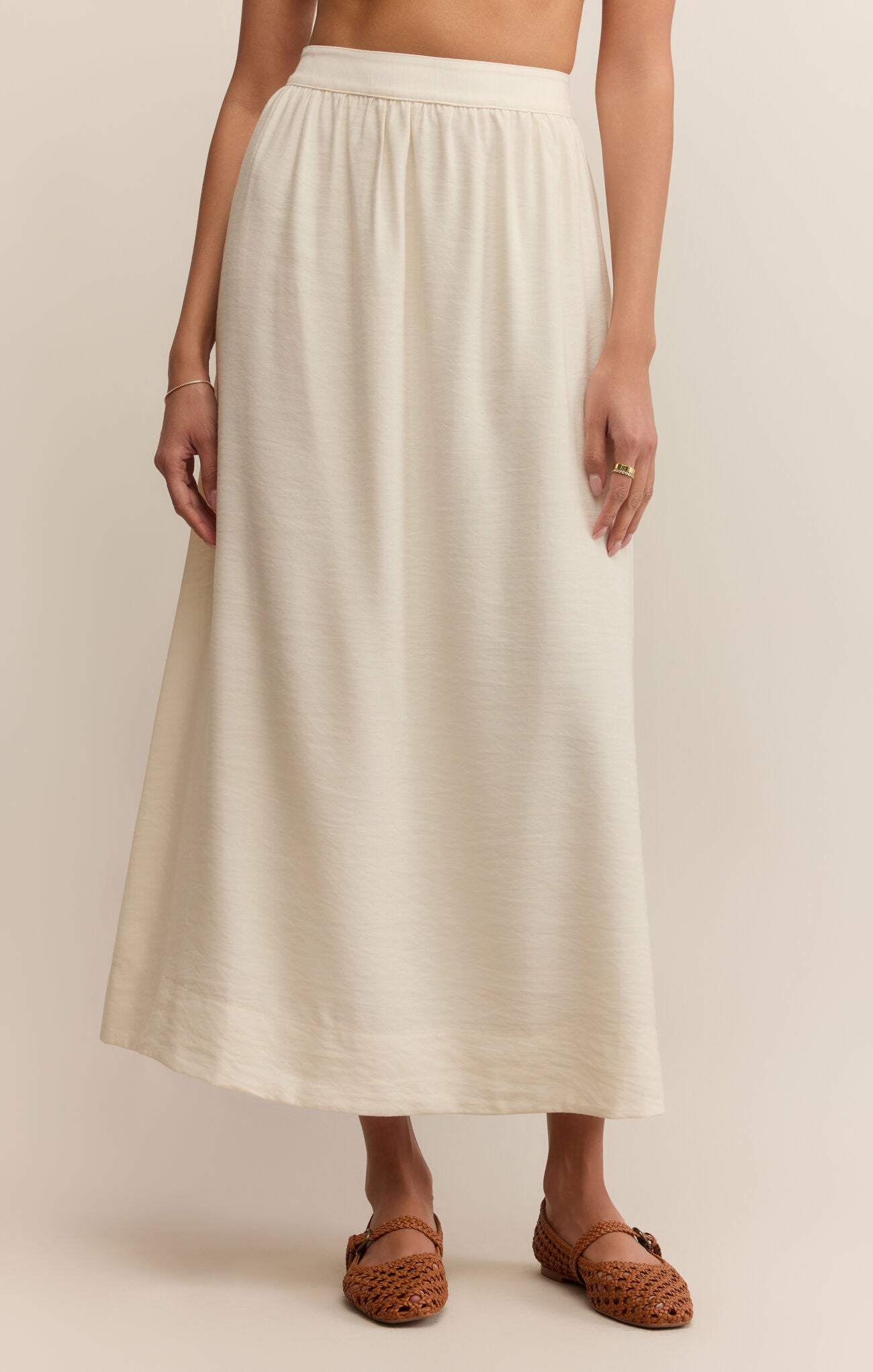 Z SUPPLY SERENDIPITY MAXI SKIRT IN SEA SALT