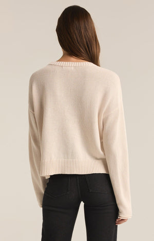 Z SUPPLY SIENNA SWEATER IN WINTER WHITE