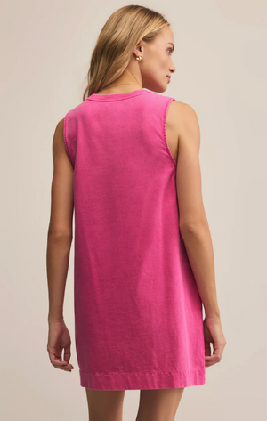 Z SUPPLY SLOANE MINI DRESS IN ISLAND PINK
