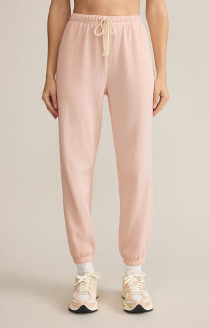 Z SUPPLY STADIUM JOGGER IN PINK SALT