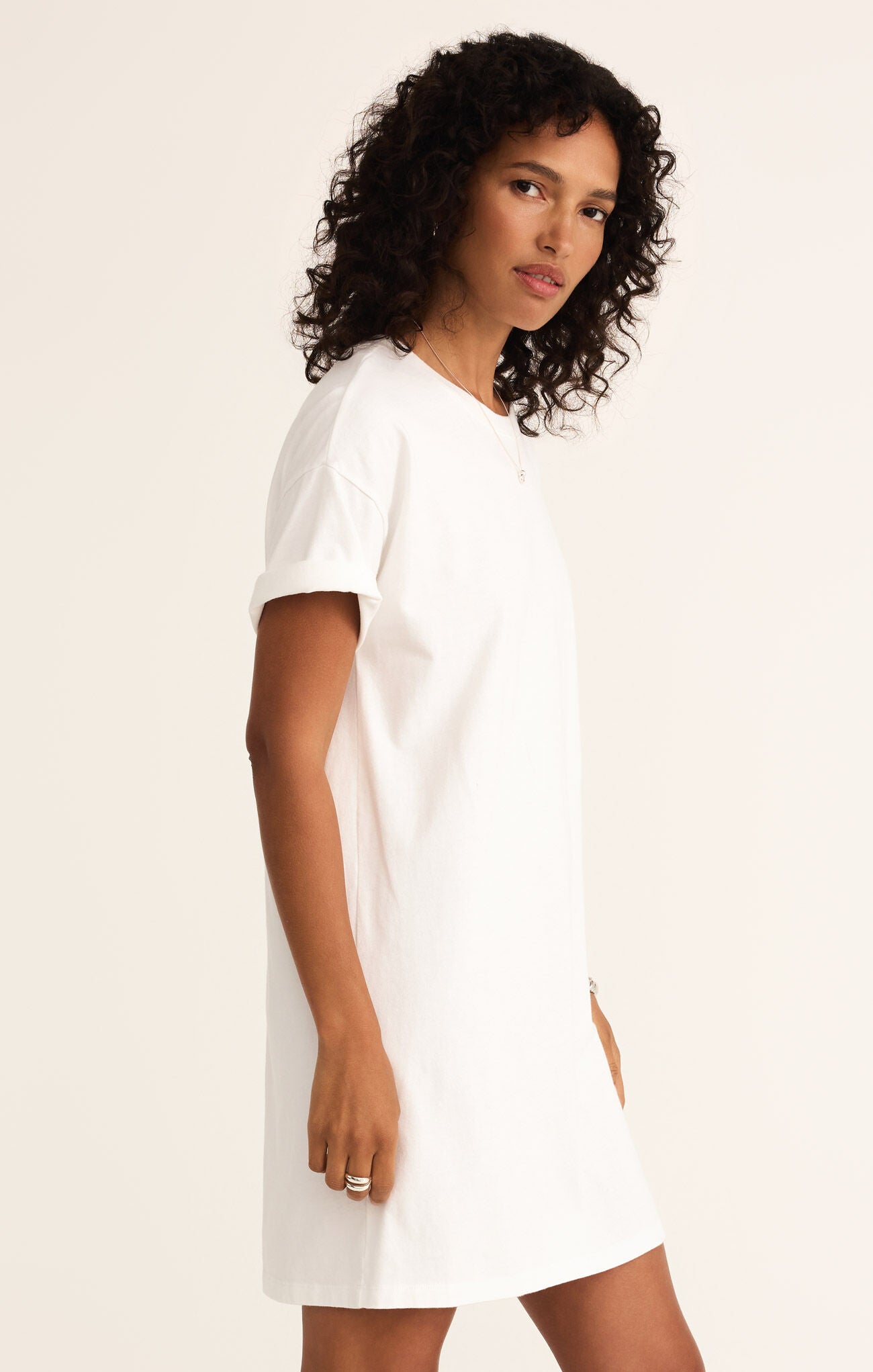 Z SUPPLY SWAY MINI DRESS IN WHITE