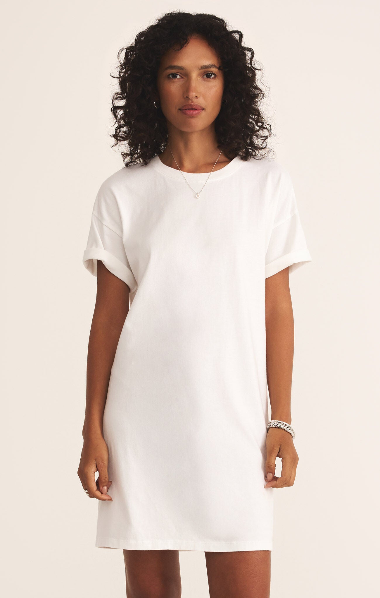 Z SUPPLY SWAY MINI DRESS IN WHITE