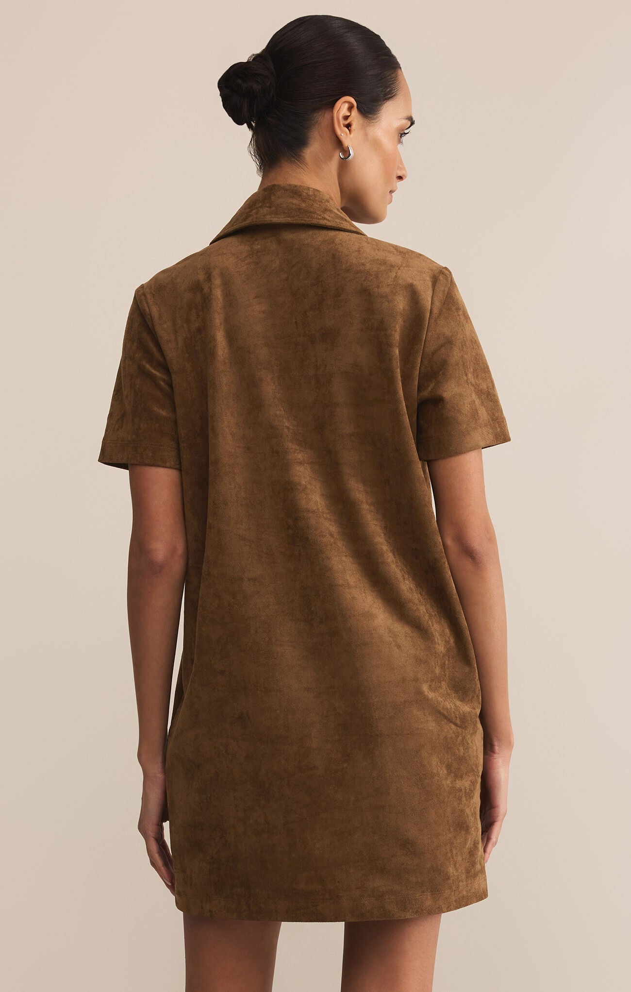 Z SUPPLY SYDNEY SUEDE MINI DRESS IN COCONUT