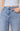 Close-up of blue jeans with a neutral background