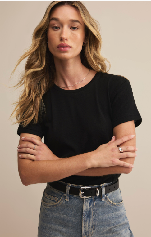 Z SUPPLY TOURIST TEE IN BLACK