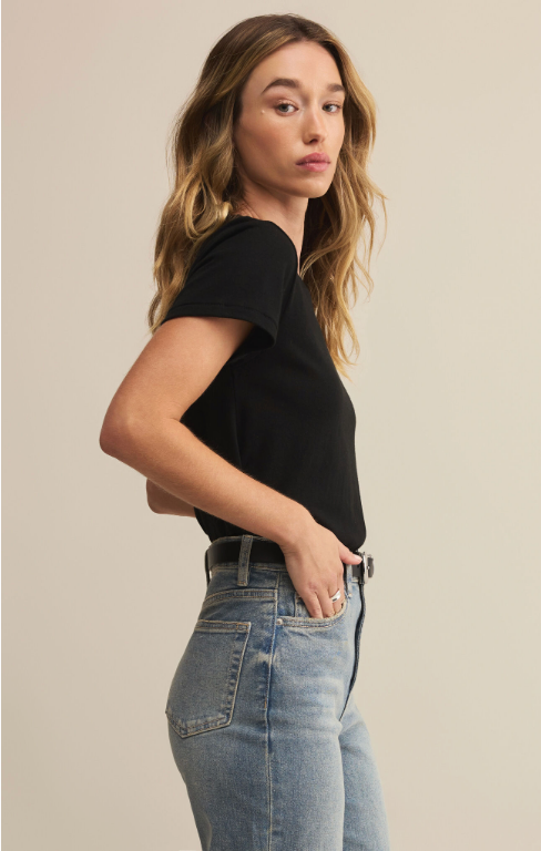 Z SUPPLY TOURIST TEE IN BLACK
