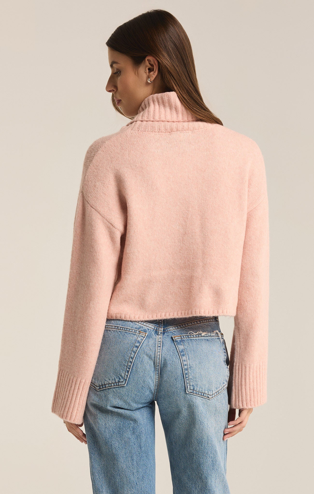 Z SUPPLY URSA SWEATER TOP IN CASHMERE PINK