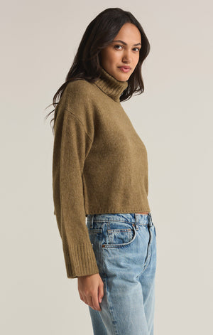 Z SUPPLY URSA SWEATER TOP IN MARTINI