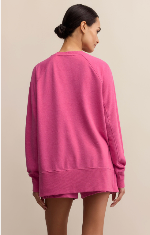 Z SUPPLY WEEKENDER V NECK IN ISLAND PINK