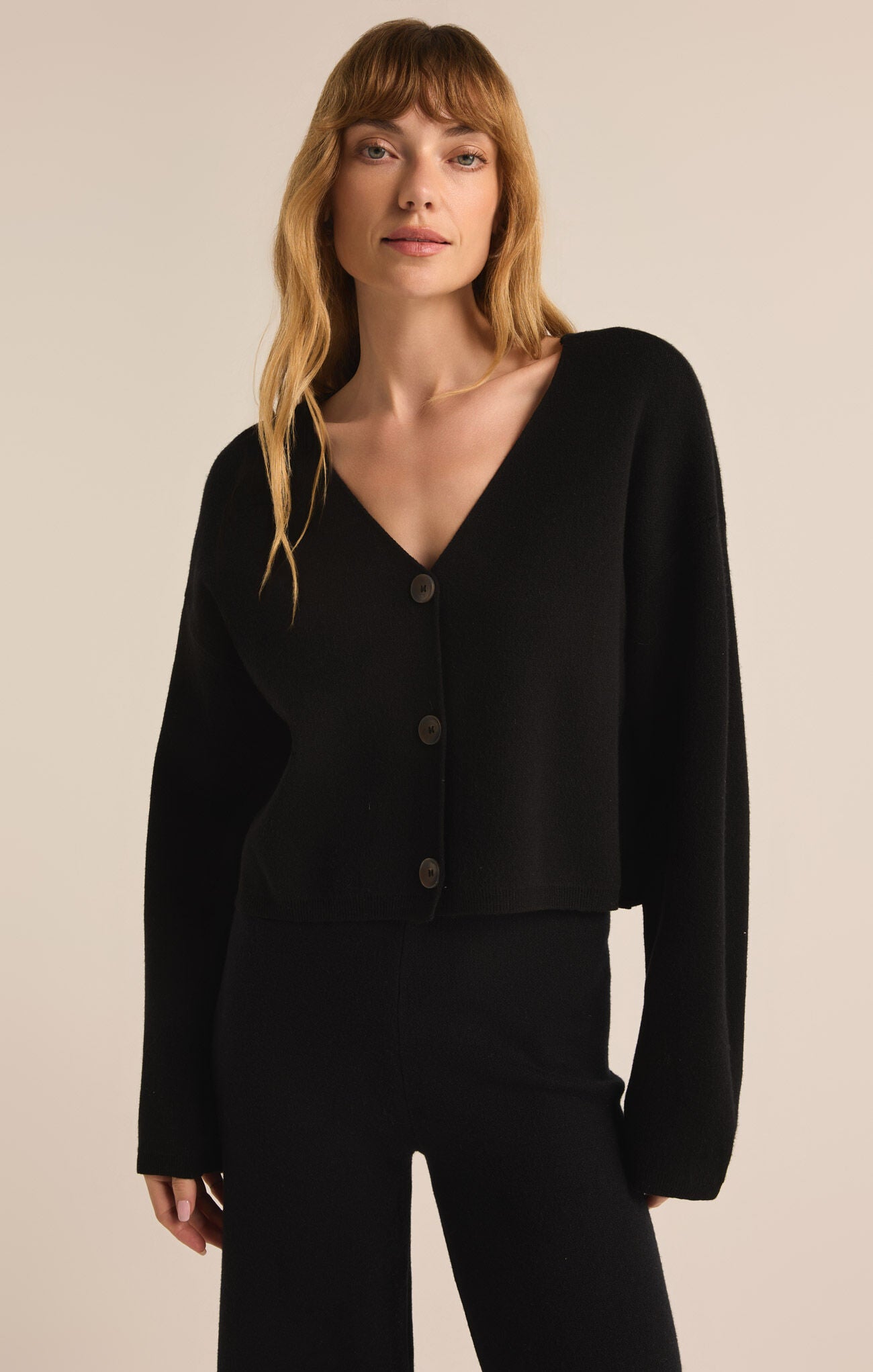 Z SUPPLY ESTELLE CARDIGAN IN BLACK